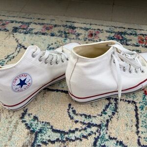 Converse Cream Canvas Sneakers